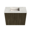 Mondiaz JOYA-DLUX Meuble de salle de bains 50cm - couleur Shadow - Vasque FAYE position Gauche 1 trou de robinet couleur Ostra. SW1422970