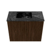 Mondiaz JOYA-DLUX 50cm meuble de salle de bains - couleur Walnut - Vasque FAYE position Gauche 1 trou de robinet couleur Lava. SW1422433
