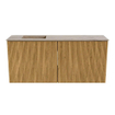 Mondiaz JOYA-DLUX 90cm toiletmeubel - kleur Oak - Wastafel FAYE positie Links 1 kraangat kleur Arena. SW1423889