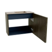 Mondiaz JOYA-DLUX 50cm toiletmeubel - kleur Shadow - Wastafel FAYE positie Rechts Zonder kraangat kleur Arena. SW1424802