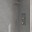 Villeroy & Boch Universal Showers douche de tête - 35cm - carré - Nickel brossé mat (inox) SW974386