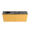 MONDIAZ TURE-DLUX meuble WC 120 cm Ocher. Lavabo EDEN Lava position gauche. Avec 1 trou de robinet. SW1103911