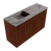Mondiaz JOYA-DLUX Meuble de salle de bains 70cm - couleur Ruby - Lavabo FAYE position Gauche Sans trou de robinet couleur Sombra SW1425659