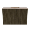 Mondiaz JOYA-DLUX 60cm toiletmeubel - kleur Shadow - Wastafel FAYE positie Midden 1 kraangat kleur Saba. SW1425098