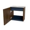 Mondiaz JOYA-DLUX Meuble de toilette 40cm - couleur Walnut - Lavabo FAYE position Droite Sans trou de robinet couleur Glace. SW1422325