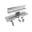 Easy Drain Compact 50 TAF caniveau de douche plaque simple 200cm avec grille design zero/carrelage inox 2302631