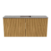 Mondiaz JOYA-DLUX 90cm meuble de salle de bains - couleur Oak - Vasque FAYE position Milieu Sans trou de robinet couleur Oza. SW1424103