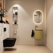 MONDIAZ TURE-DLUX Meuble toilette - 40cm - Oro - EDEN - vasque Glace - position droite - 1 trou de robinet SW1103388