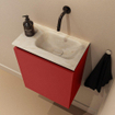 MONDIAZ TURE-DLUX Meuble toilette - 40cm - Fire - EDEN - vasque Ostra - position droite - sans trou de robinet SW1104844