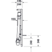 Duravit DuraSystem wc-element m. inbouwreservoir m. geurafzuiging H1148x500mm en m. hygiënespoeling SW471546