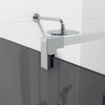 Marenza Bellini Inloopdouche - 100x200cm - rookglas - chroom SW238186