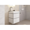 hansgrohe Xilesa E Wastafelonderkast - 58x47cm - 2 lades - mat wit SW1406584