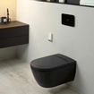 Villeroy & Boch Viclean I100 WC japonais - sans bride - directflush - CeramicPlus - Pure black (noir mat) SW917938