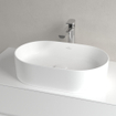 Villeroy & Boch Collaro vasque à poser - ovale 56x36cm - sans trop-plein sans trou de robinet ceramic+ stone white SW336076