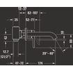 Duravit C.1 afbouwdeel v. wastafelmengkraan chroom SW420950