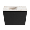 MONDIAZ TURE-DLUX Meuble toilette - 60cm - Urban - EDEN - vasque Frappe - position gauche - sans trou de robinet SW1102613