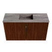 Mondiaz JOYA-DLUX 70cm meuble de toilette - couleur Ruby - Vasque FAYE position Milieu 1 trou de robinet couleur Oza. SW1425500