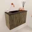 Mondiaz JOYA 60cm meuble de toilette - couleur Dusk - Vasque FAYE position Gauche Sans trou de robinet couleur Urban SW1421624