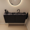 MONDIAZ TURE-DLUX Meuble toilette - 100cm - Urban - EDEN - vasque Lava - position centrale - 1 trou de robinet SW1103639