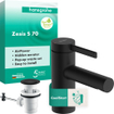 Hansgrohe Zesis S eengreeps wastafelmengkraan 70 CoolStart met trekwaste mat zwart SW1388834