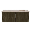 Mondiaz JOYA-DLUX Meuble de toilette 100cm - couleur Shadow - Lavabo FAYE position Droite 1 trou de robinet couleur Arena SW1424815