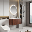 Saniclass Terra vasque pour meuble de salle de bains- 101x46x1,2cm - angles arrondis - 1 vasque - sans trou de robinet - solid surface - blanc mat SW1418388
