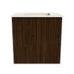 Mondiaz JOYA-DLUX Meuble de toilette 40cm - couleur Walnut - Vasque FAYE position Milieu Sans trou de robinet couleur Meli. SW1424380