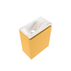MONDIAZ TURE-DLUX Meuble de toilettes 40cm Ocher. EDEN lavabo Frappe position gauche. Avec 1 trou de robinet. SW1102896