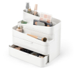 Umbra Glam Organisateur de salle de bains 26x18x25cm Polyester Blanc/gris SW857282