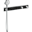 Hansgrohe RainSelect afbouwdeel voor inbouw douchekraan thermostatisch voor 5 functies 66.9x90cm zwart/chroom SW157095