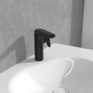 Villeroy & Boch Antao ensemble de robinet à une poignée - avec bonde clic clac - noir mat SW974177