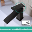 Hansgrohe Tecturis E Wastafelmengkraan - trekwaste - 14.4cm uitloop - zwart mat SW918306