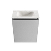 MONDIAZ TURE-DLUX meuble WC 40 cm Plata. EDEN lavabo Ostra position milieu. Sans trou de robinet. SW1104980