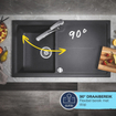 GROHE Start Robinet de cuisine - bas - noir mat SW811177