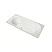 Xenz Cuba Duobad - 180x80x51 - afvoer Midden - acryl - wit mat SW103057