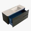 Mondiaz CIRO-DLUX Badkamermeubelset - 120x45x50cm - Solid surface wastafel Meli - 1 wasbak Rechts - 1 kraangat - 2 lades - Shadow SW1532508