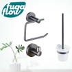 FugaFlow Eccelente Acces toiletset 3-delig Gunmetal PVD - Black Friday - SW1123875