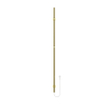 Belrad Rod sèche-serviettes à barre - 150x6,3x12,7 cm - électrique - simple - 60w - 2,5 cm - or brossé SW1218426