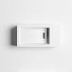 Clou Flush 3 fontein 36x18cm kraangat rechts met handdoekhouder aluite Wit mat SW102685