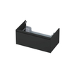 INK Wastafelonderkast - 80x45x35cm - 1 lade - greeploos - MDF lak - Antraciet mat SW157926