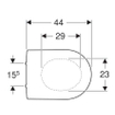 Geberit Renova Plan closetzitting afneembaar met bevestiging van boven wit 0300472