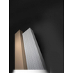 Vasco Beams Mono Radiateur design aluminium vertical 200x15cm 734watt raccord 0066 Blanc à relief SW237052