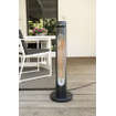 Eurom Golden terrasverwarmer - 85cm - 2000W - zwart SW1245449