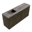 Mondiaz JOYA-DLUX 90cm toiletmeubel - kleur Shadow - Wastafel FAYE positie Links Zonder kraangat kleur Oza. SW1425046