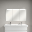 Villeroy & Boch My View armoire de toilette encastrable avec éclairage à LED 3 intensités variables avec 3 portes 130,1x74,7x10,7cm SW60433