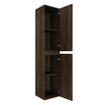 Saniclass Holz Atelier Armoire haute - 180x38x38cm - 2 portes - Chêne charcoal SW1420817