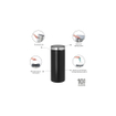 Brabantia Touch Bin Afvalemmer - 30 liter - kunststof binnenemmer - matt black - matt steel fingerprint proof SW1117320