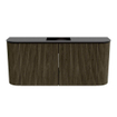 Mondiaz JOYA 93.2cm meuble de salle de bains - arrondi gauche et droit couleur Shadow - Vasque FAYE position Milieu Sans trou de robinet couleur Urban SW1421569