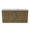 Mondiaz JOYA-DLUX 80cm meuble de salle de bains - couleur Dusk - Vasque FAYE position Milieu 1 trou de robinet couleur Glace. SW1423176