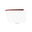 MONDIAZ LAVIE WC suspendu - 36x53cm - sans bride - Fire (rouge) - softclose - quick-release - abattant WC - Talc (offwhite) SW1208669